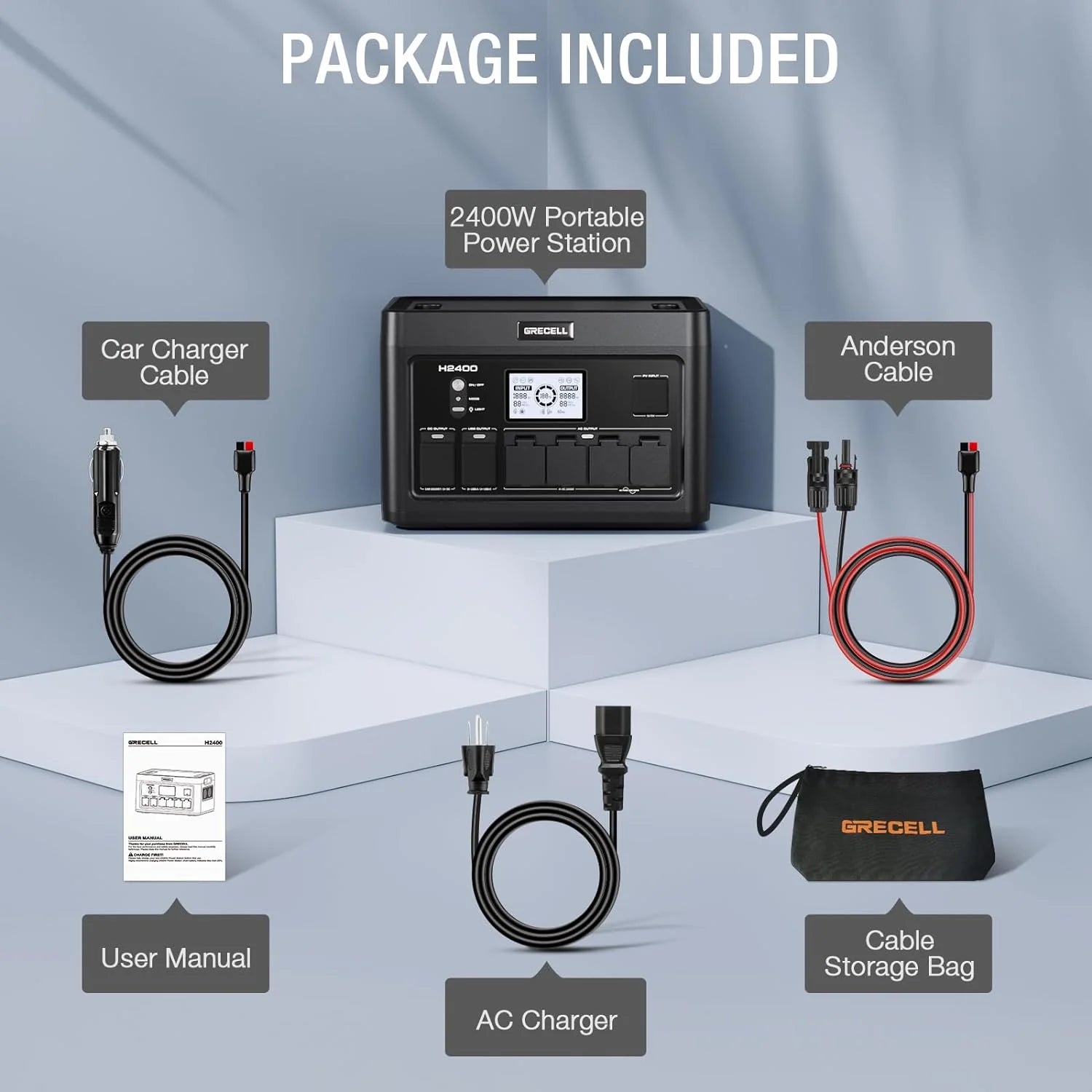 Portable Power Station 300W (Peak 600W),230.88Wh Solar Generator with 60W USB-C PD Output, 110V Pure Sine Wave AC Outlet Backup Lithium Battery for Outdoors Camping Travel Home Blackout