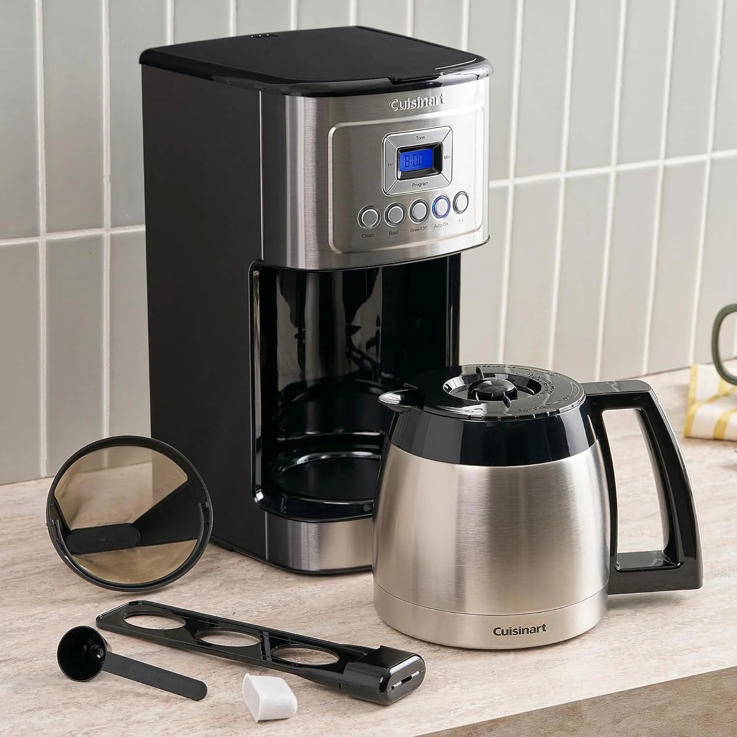 uisinart 12-Cup Coffee Maker, Programmable PerfecTemp Thermal Carafe Coffee Machine with 1-4 Cup Setting, Brew Strength Control and Brew Pause